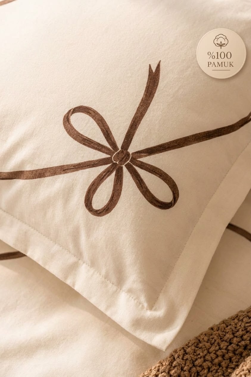 %100 Pamuk Çift Kişilik Nevresim Takımı | Ribbon