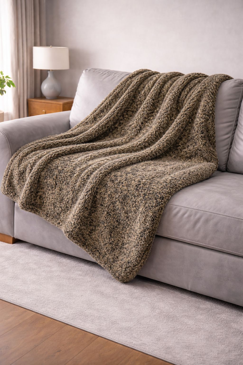 Welsoft Peluş Battaniye 180x210 cm Haki