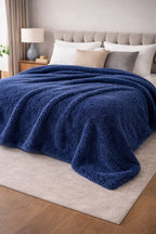 Welsoft Peluş Battaniye 180x210 cm Lacivert