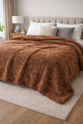 Welsoft Peluş Battaniye 180x210 cm Kahve